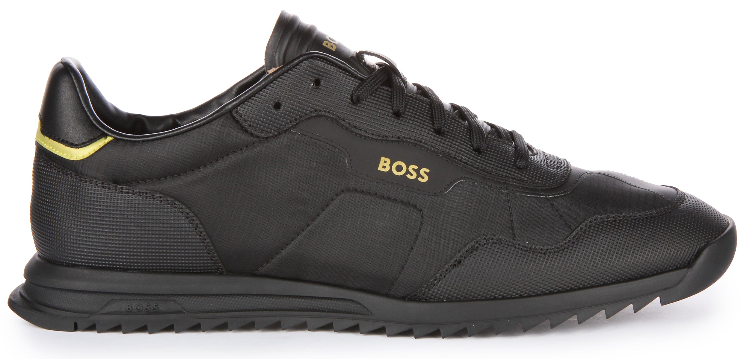 Boss Zayn Low Top In Black For Men | Hugo Boss Lace up Low Profile