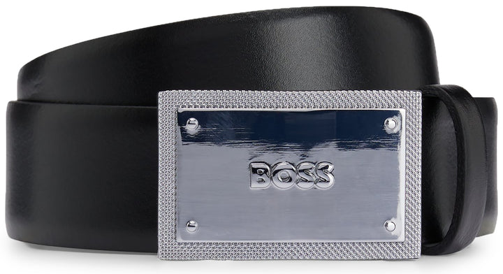 Boss Icon Diam Sz35 Belt In Black For Men
