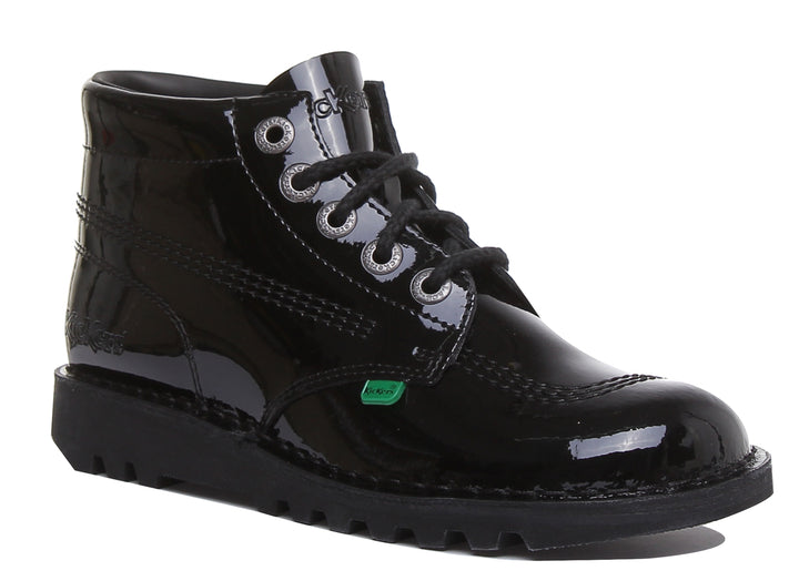 Kickers Kickers Kick Hi In Black Patent in Adults