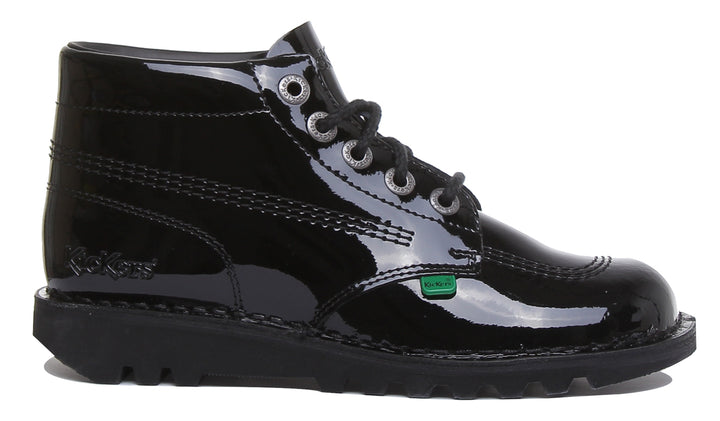 Kickers Kickers Kick Hi In Black Patent in Adults
