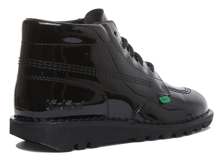 Kickers Kickers Kick Hi In Black Patent in Adults
