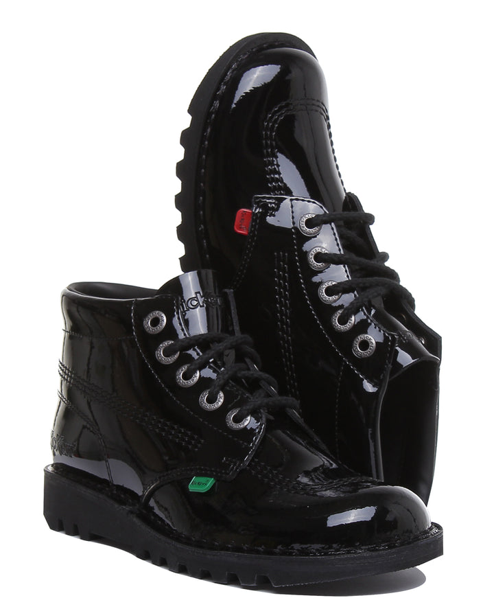 Kickers Kickers Kick Hi In Black Patent in Adults