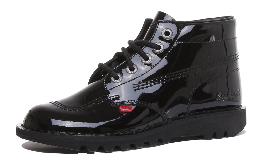 Kickers Kickers Kick Hi In Black Patent in Adults