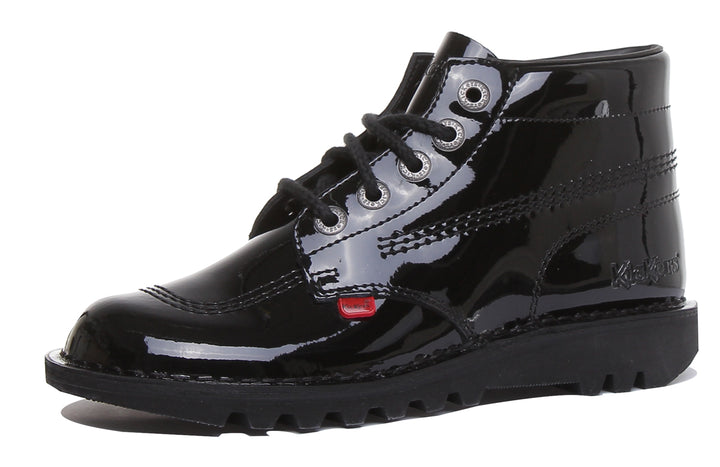 Kickers Kickers Kick Hi In Black Patent in Adults