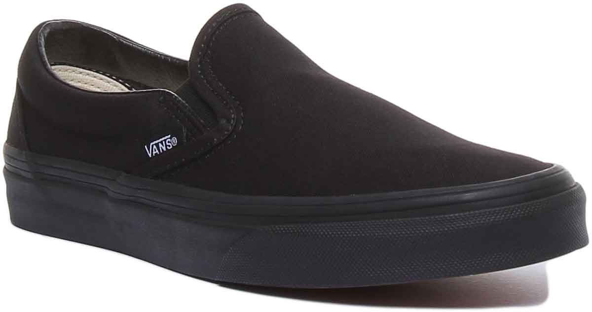 Vans Classic Classic Slipon in Schwarz Schwarz fur Damen Slip on Schuhe 4feetshoes