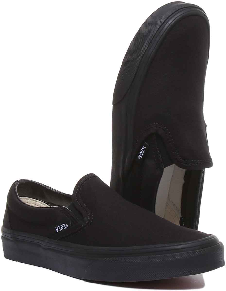 Vans Classic Classic Slipon In Black Black For Men