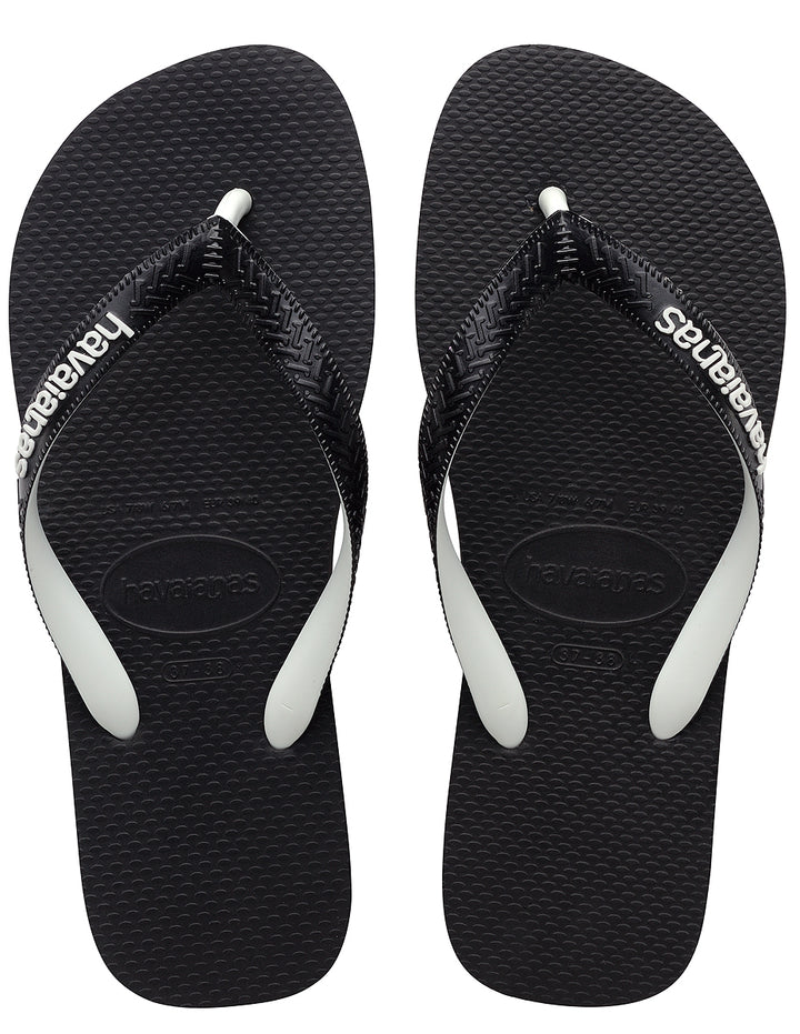 Havaianas Top Mix In Black White Strap