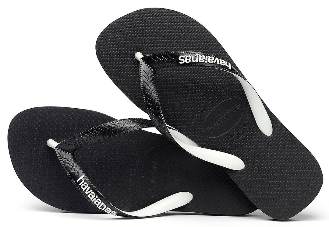Havaianas Top Mix In Black White Strap