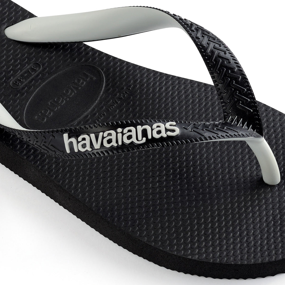 Havaianas Top Mix In Black White Strap