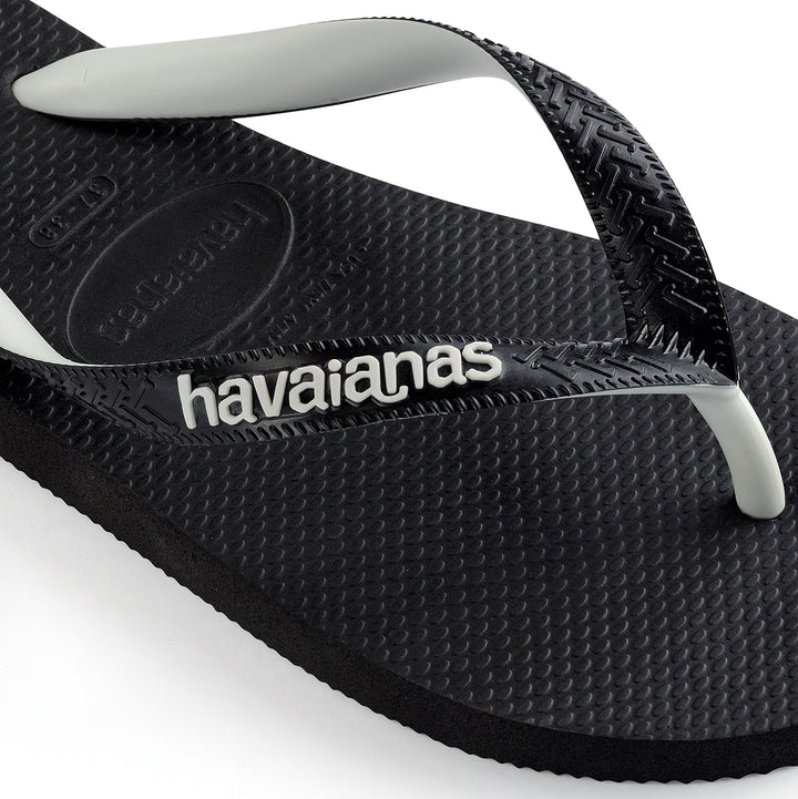 Havaianas Top Mix In Black White Strap