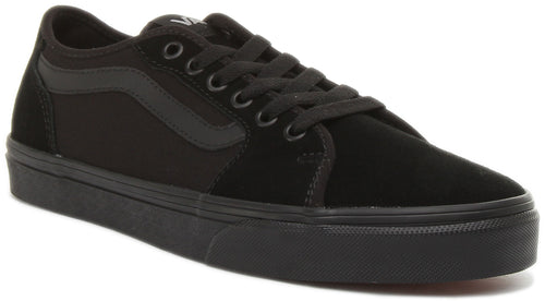 Vans Filmore Decon Off The Wall Zapatillas de lona con cordones para hombre en negro negro