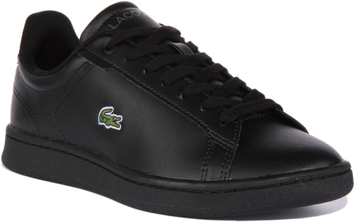 Lacoste Carnaby Pro BL23 1 Zapatillas con cordones de piel para jóvenes en negro negro