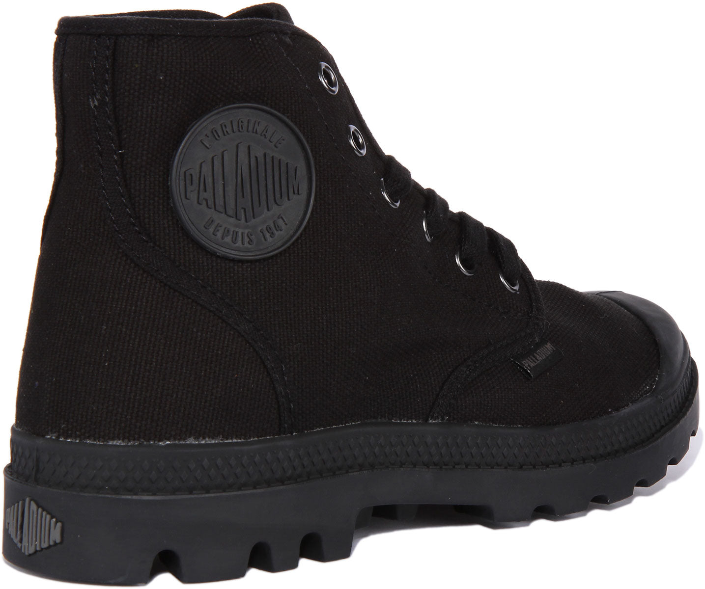 Palladium Pampa Hi In Black Black For Men Lace up Vegan Boots 4feetshoes