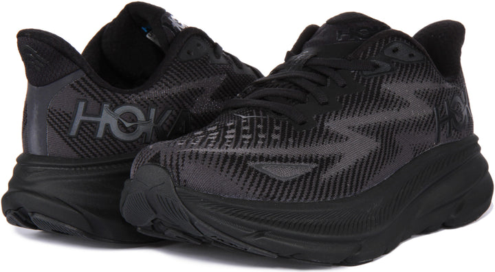Hoka W Clifton 9 In Black Black For Women