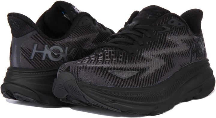 Hoka M Clifton 9 In Black Black For Men