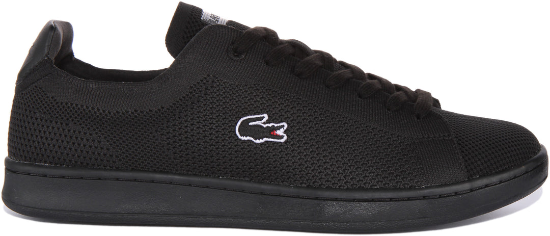 Lacoste Carnaby Piquee In Black Black For Men