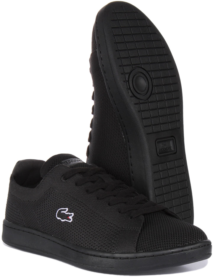 Lacoste Carnaby Piquee In Black Black For Men