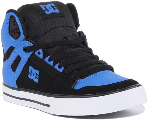 Dc Shoes Pure High Top In Black Blue For Men