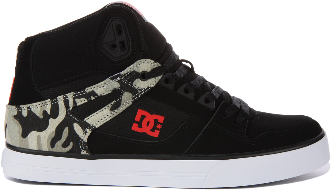 Dc Shoes Pure Hightop WC In Black Camo For Men