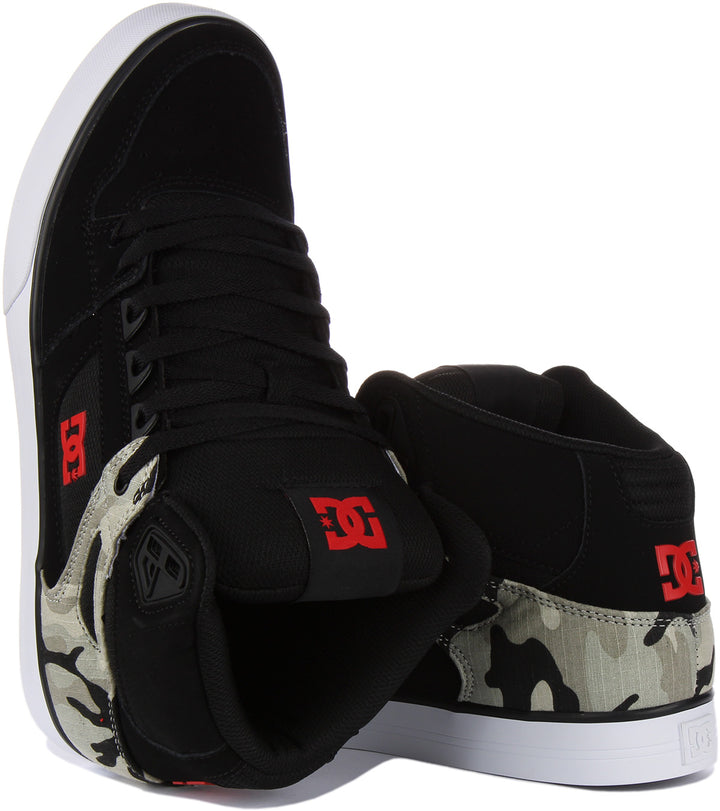 Dc Shoes Pure Hightop WC In Black Camo For Men