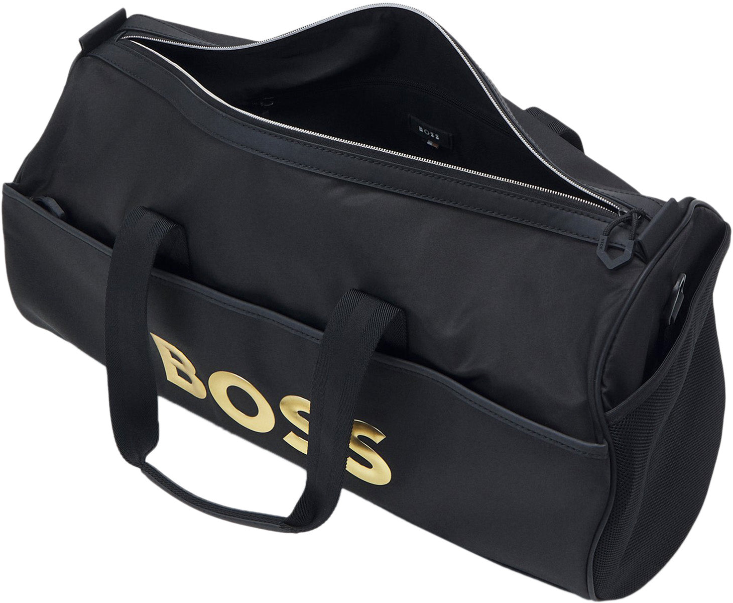 Hugo boss leather hot sale duffle bag