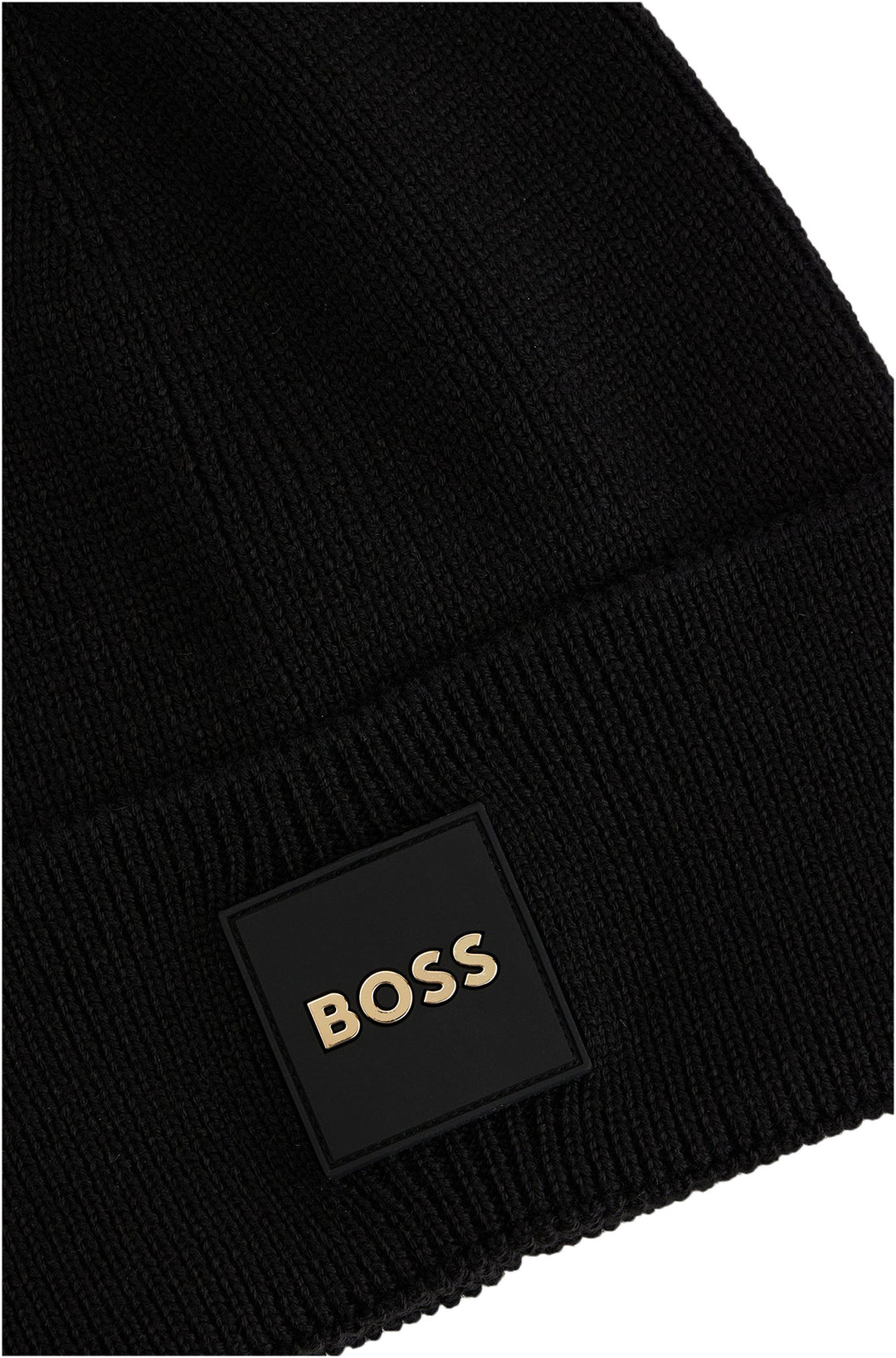 Boss Furio In Black Gold Beanie Hat