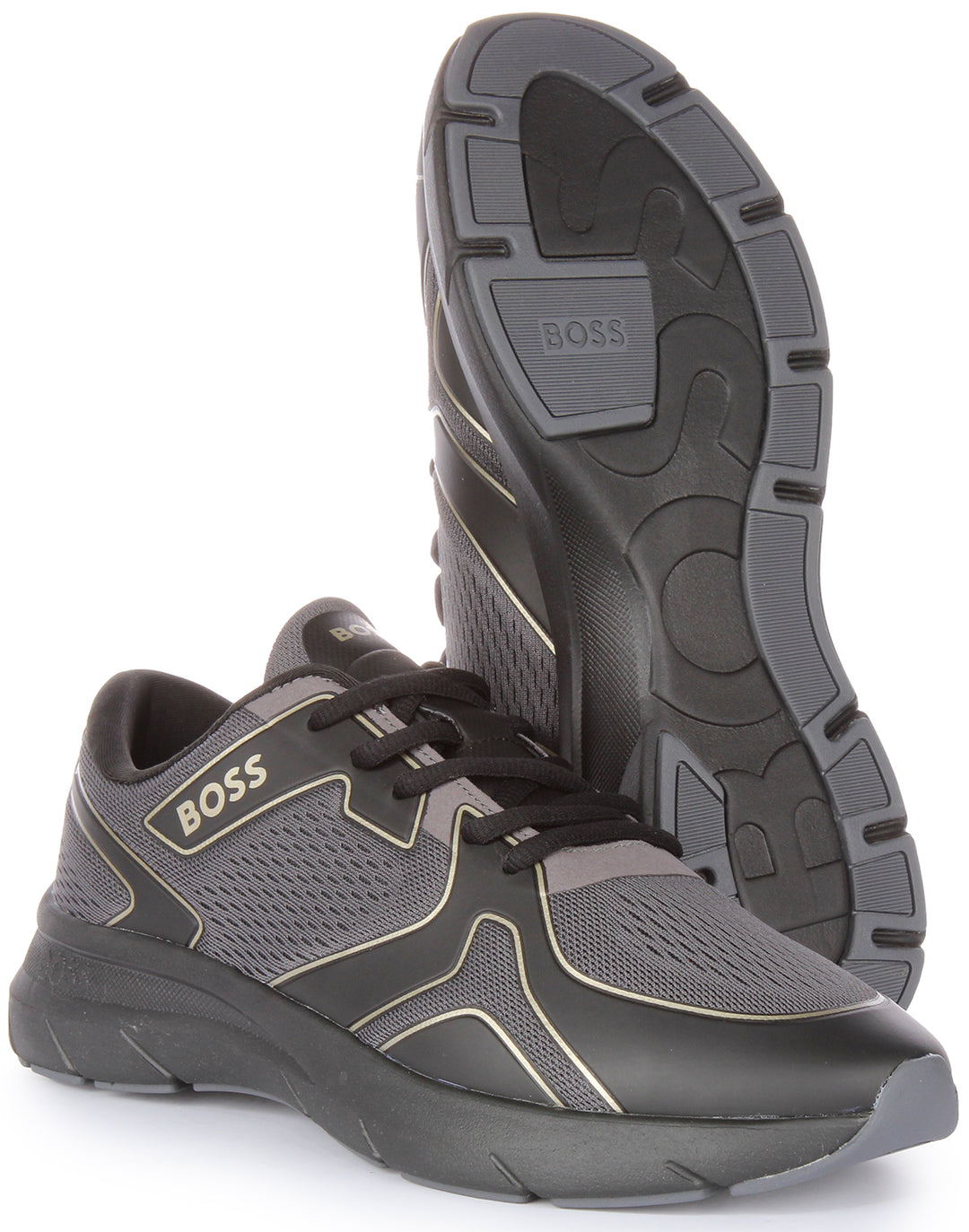 Boss Owen Runner Empire In Black Gold For Men