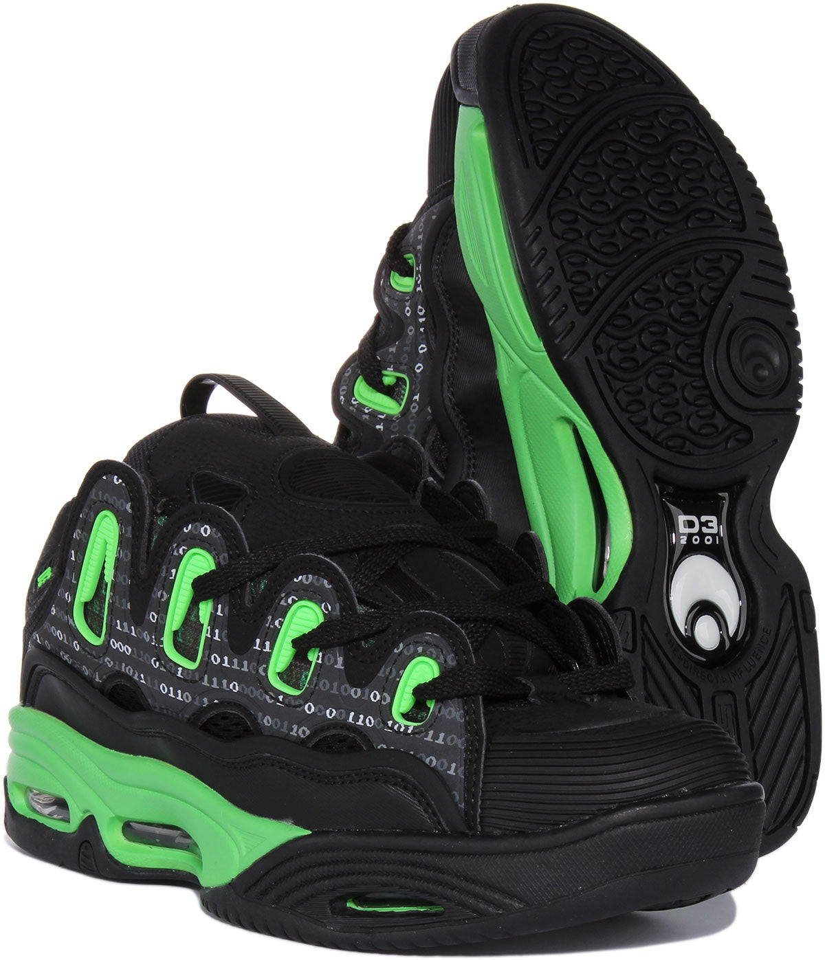 Osiris shoes green deals and black