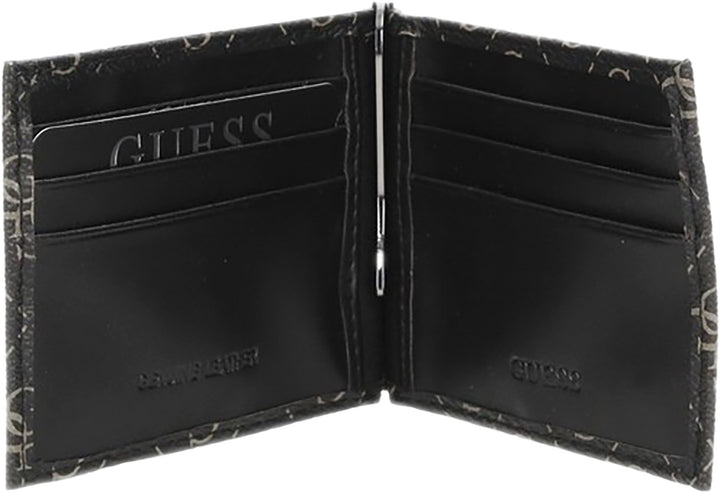 Guess Vezzola Wallet In Black Grey For Men