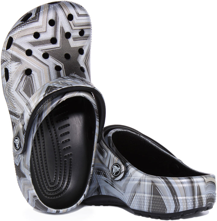 Crocs Classic Sandalo Disco clog da in nero grigio