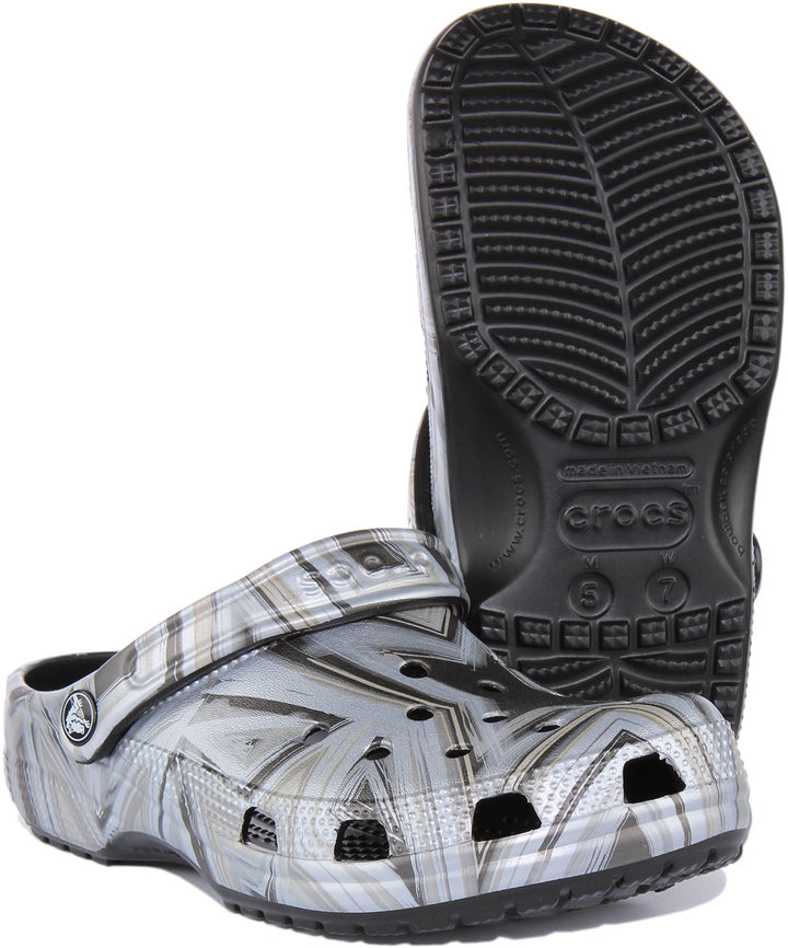 Crocs Classic Sandalia Disco para en negro gris