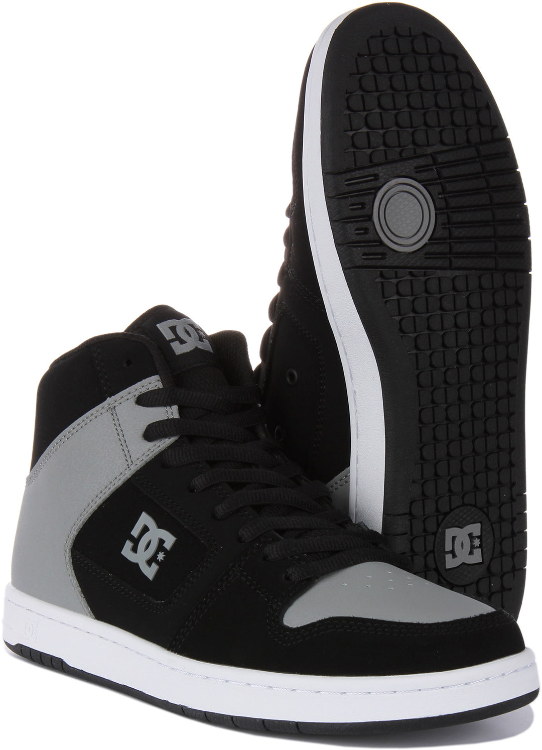 Dc Shoes Manteca 4 Hi In Black Grey For Men