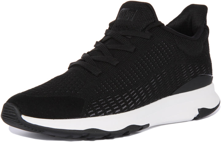 FitFlop Vitamin FFX Zapatillas de punto elástico con cordones para mujer en negro multi