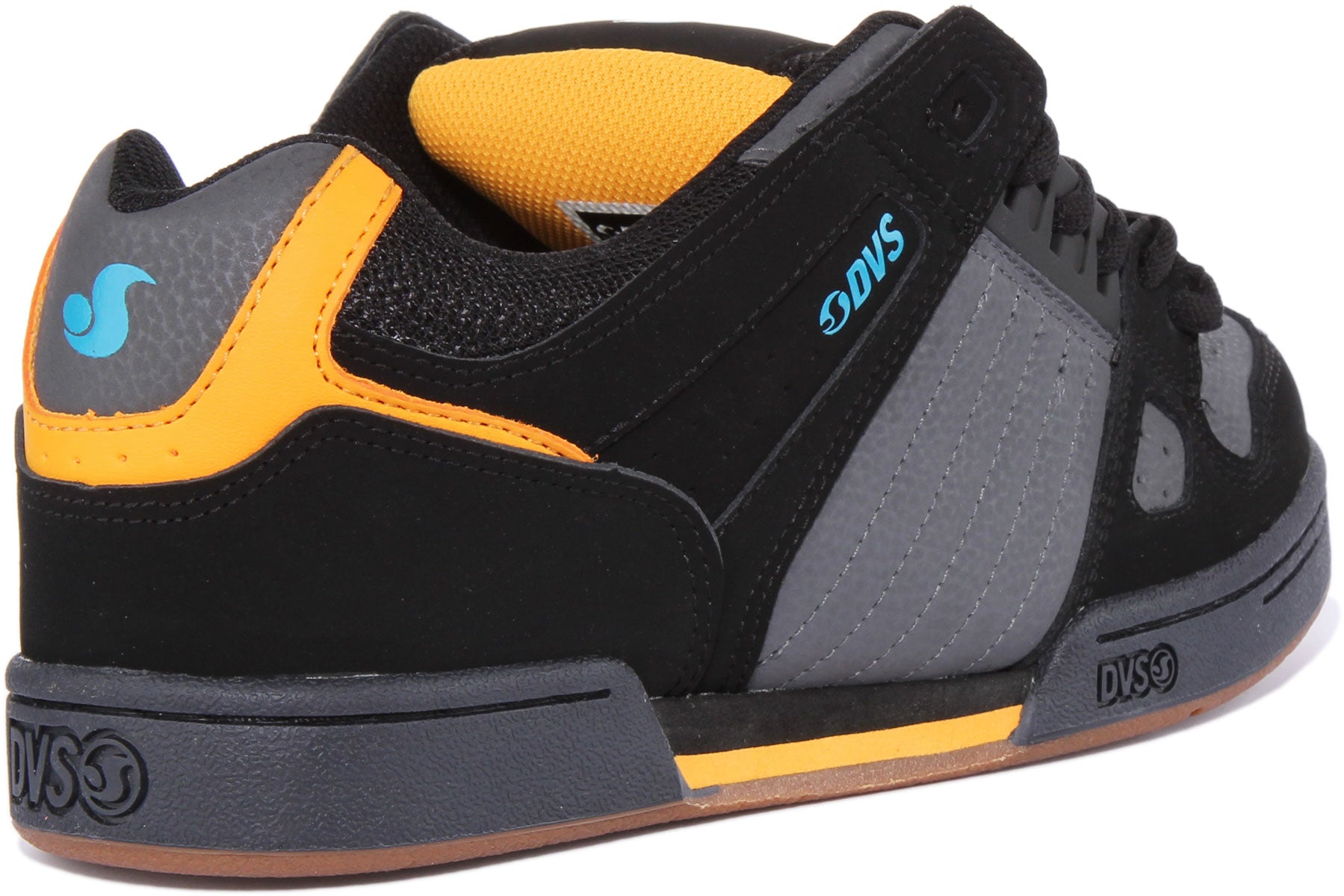 DVS Celsius In Black Orange For Men Lace Up Skateboard Trainers 4feetshoes