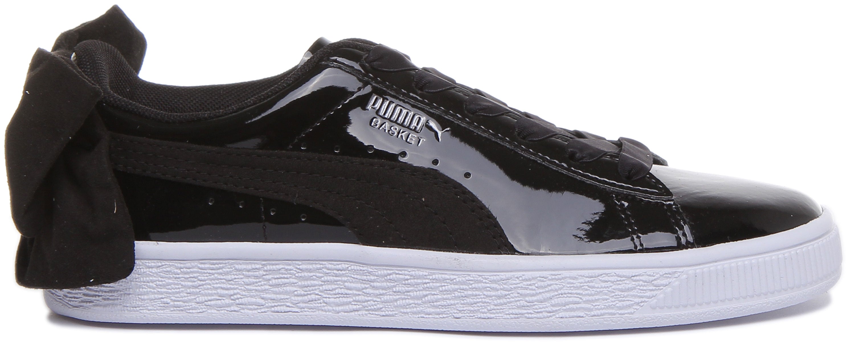 Puma Basket Bow SB Scarpe da ginnastica in pelle elastica da donna in 4feetshoes