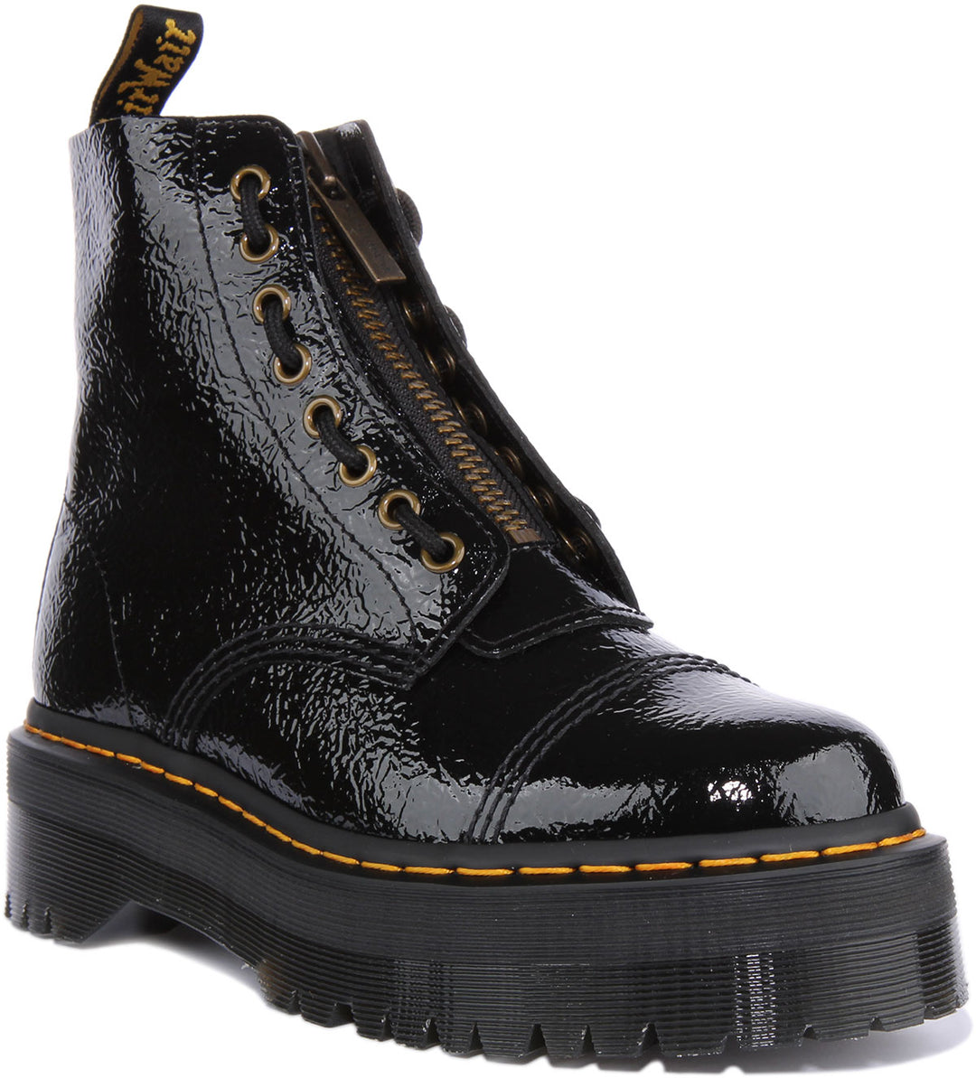 Dr. Martens Sinclair White Leather Platform boots womens size 8 Eu