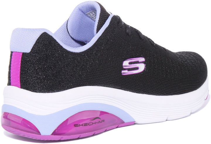 Skechers Classic Vibe In Black Pink For Women