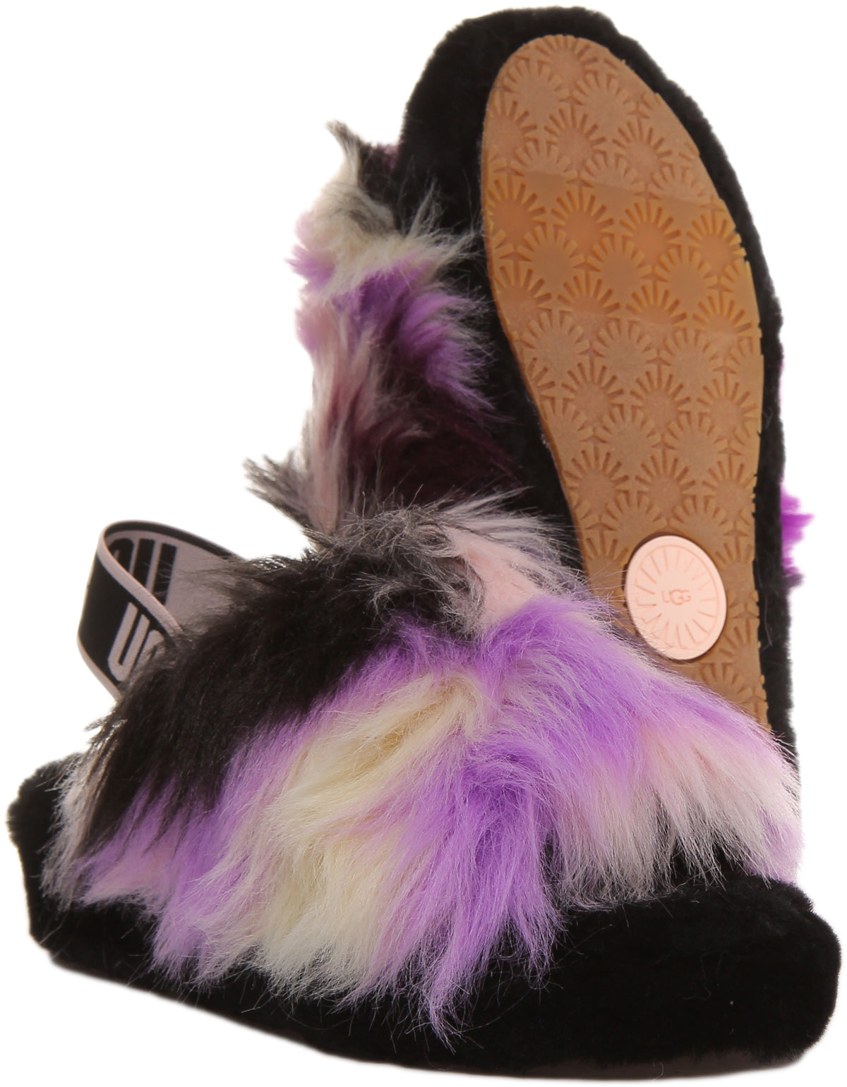 Purple ugg best sale fur slides