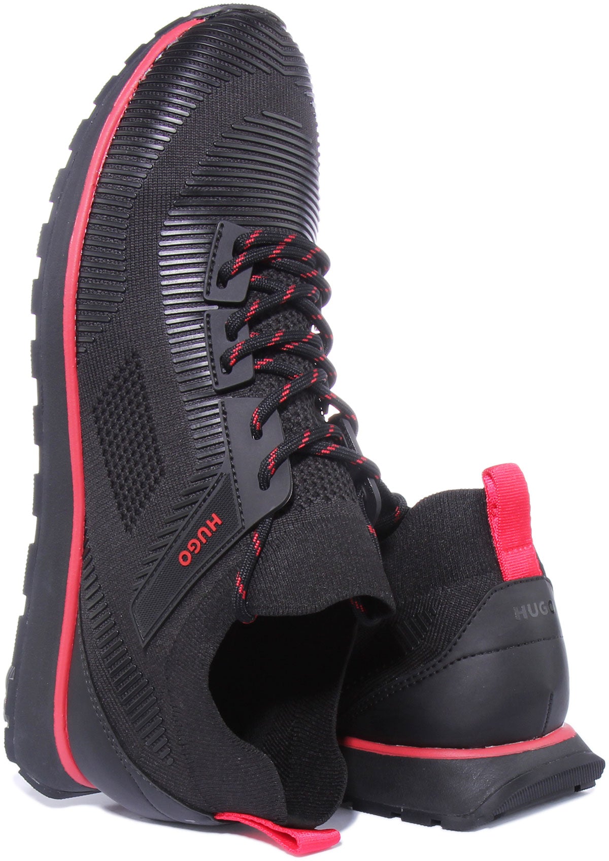 Hugo boss red on sale trainers