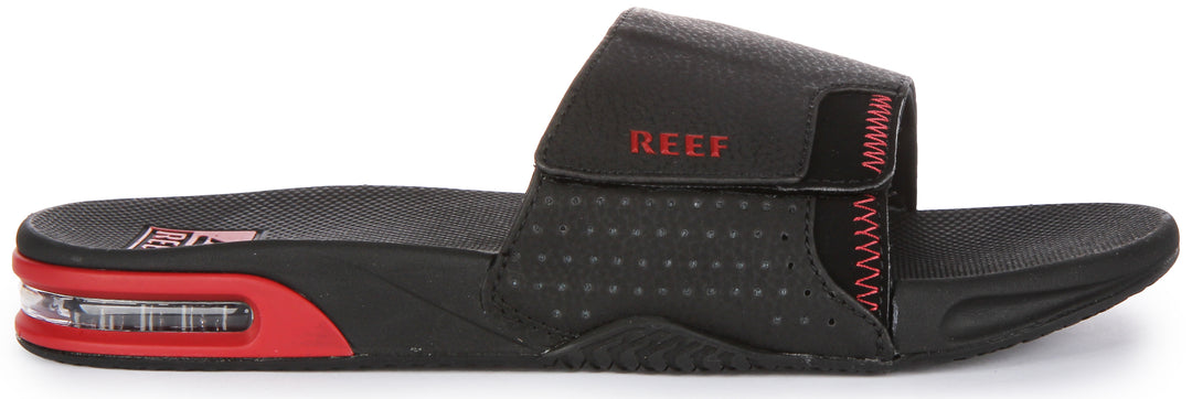 Reef M Fanning In Black Red For Men