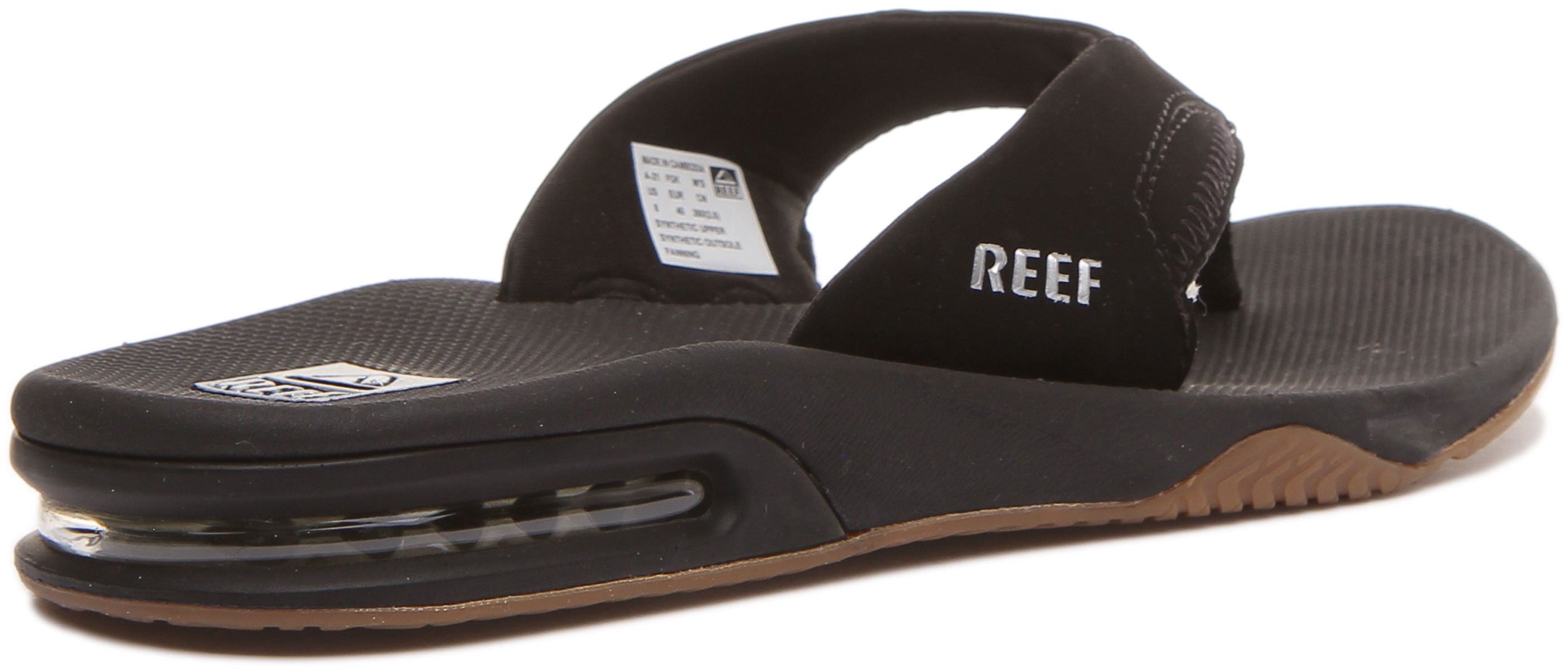 Reef fanning flip hot sale flops black