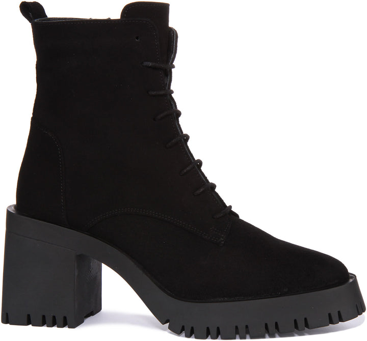 Justinreess England Zoe In Black Suede For Women