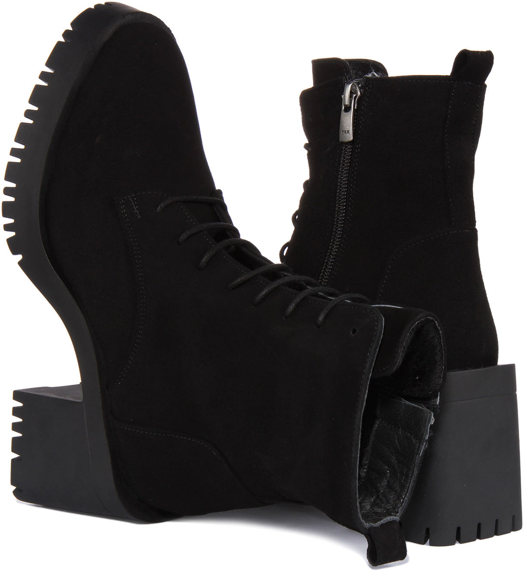 Justinreess England Zoe In Black Suede For Women