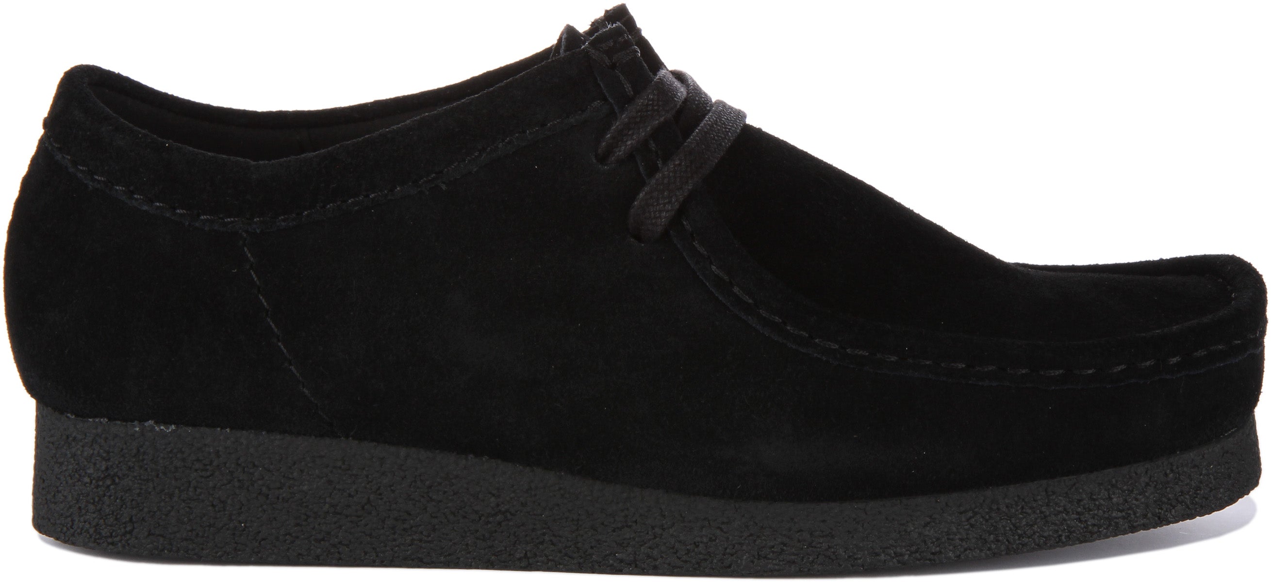 Clarks Wallabee EVO WP ブラックスエード 6½ UK Clarks Wallabee Evo Black Suede For Men | Soft Suede Crepe shoes