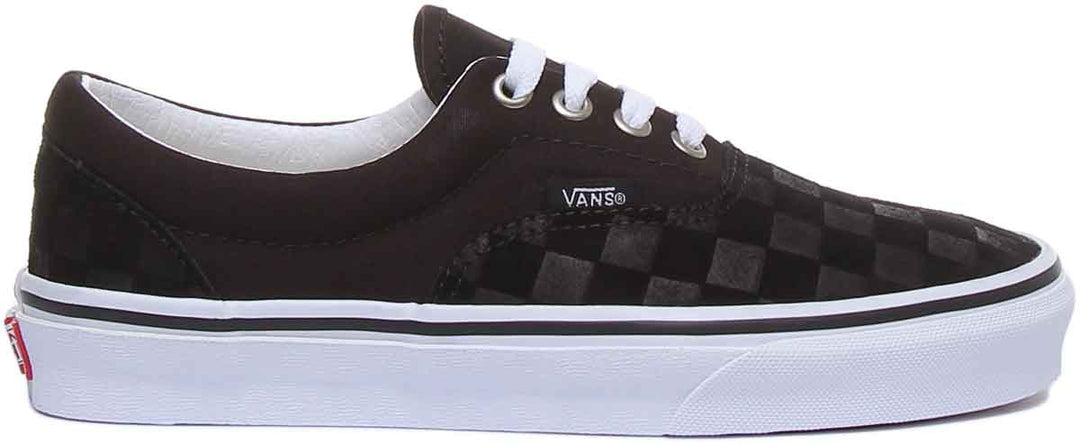 Vans Era Deboss Checkerboard Scarpe da ginnastica classiche da donna in nero bianco