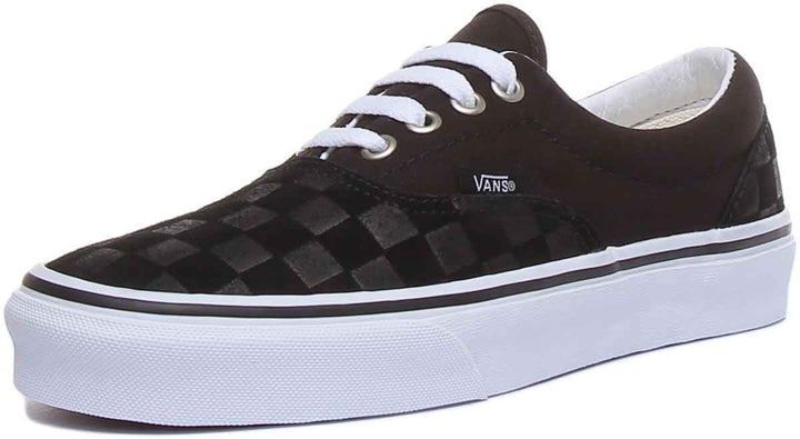 Vans Era Deboss Checkerboard Scarpe da ginnastica classiche da donna in nero bianco