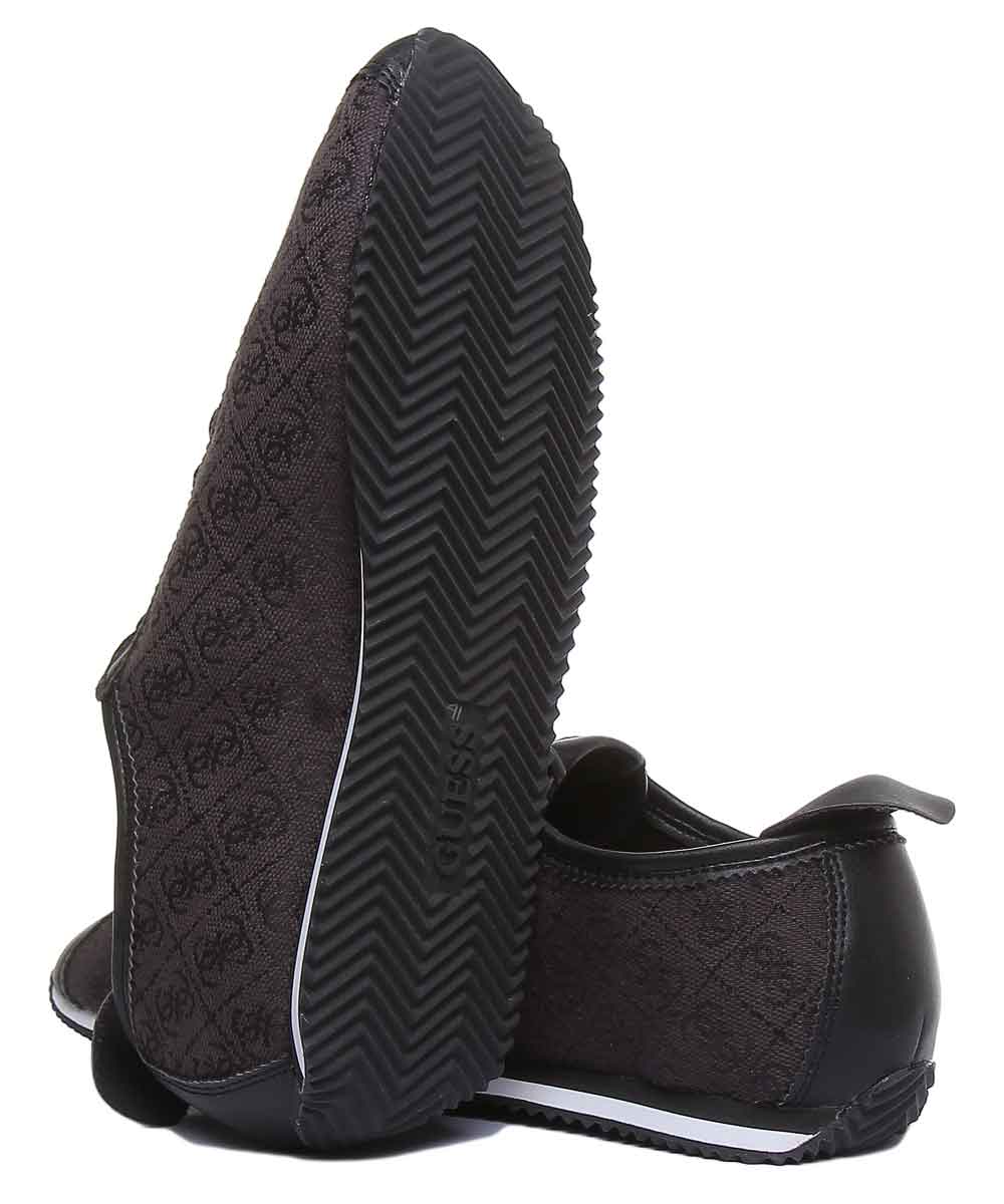 Guess Torino 4G Logo Zapatillas con cordones para hombre en negro blanco