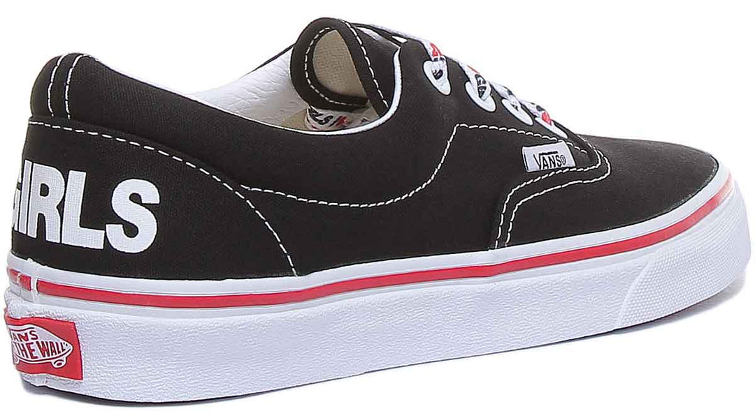 Vans Era I Heart Frauen Klassische Schnürung Turnschuhe Schwarz Weiß