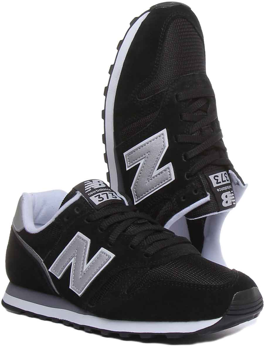 New Balance ML373CA2 Zapatillas de deporte clásicas con cordones para en negro blanco