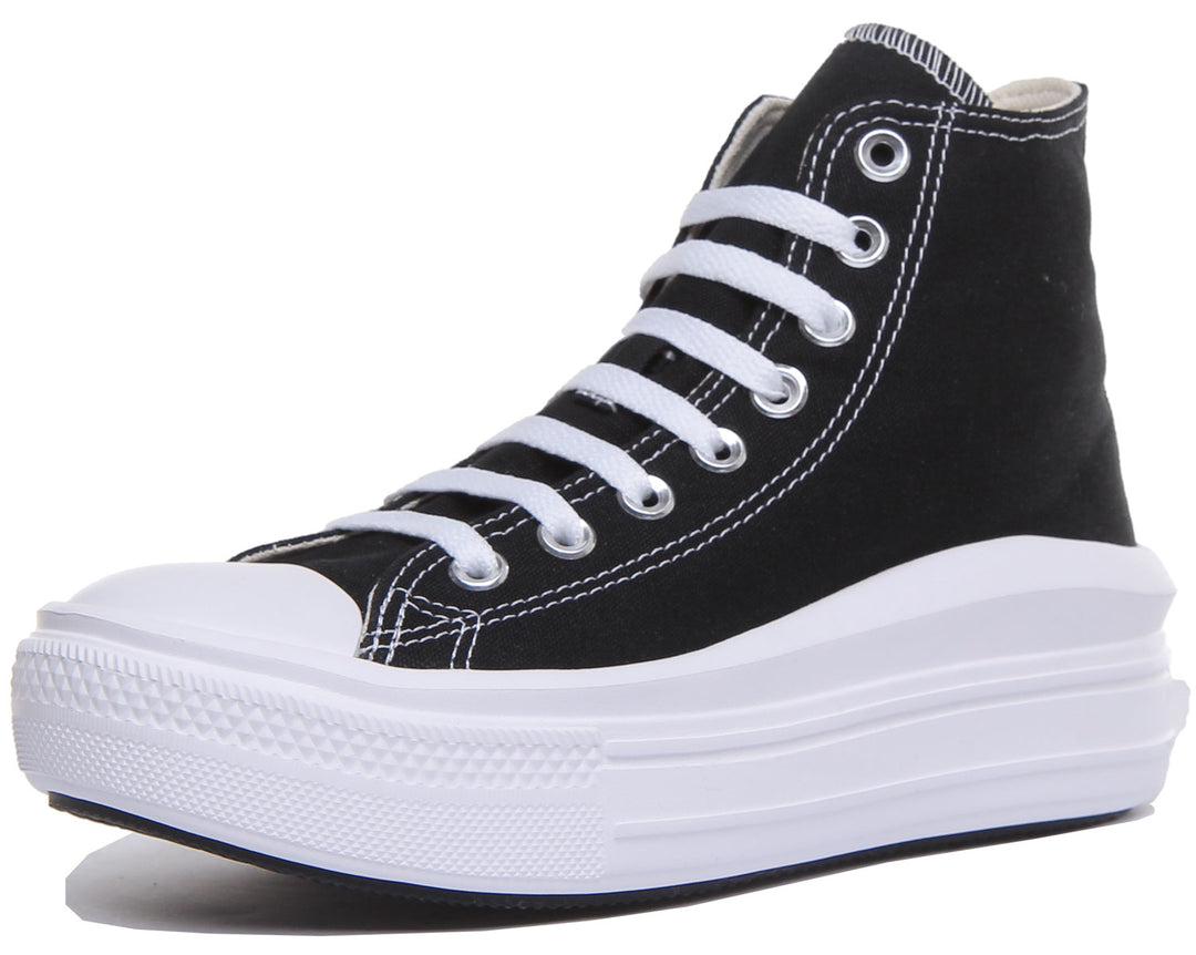Converse 568497C CT All Star Hi Trainer In Black White For Women